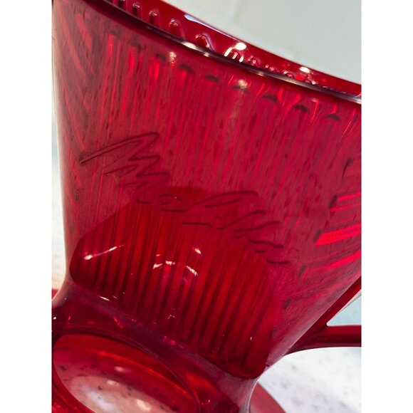 MELITTA Signiture 1-cup pour over tritan translucent cup red coffee tea espresso - Picture 3 of 6